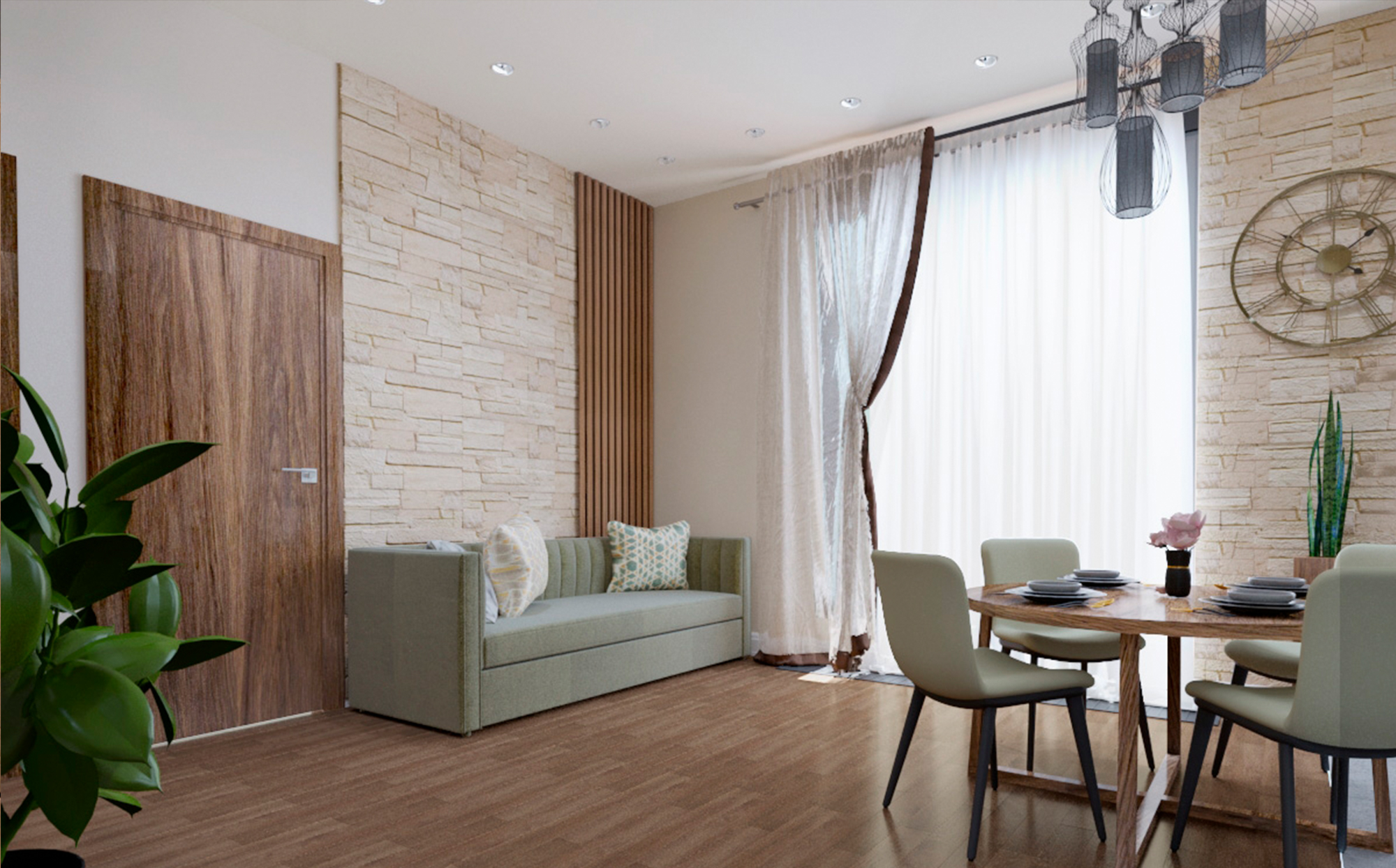Дизайн интерьера гостиной в частном доме
